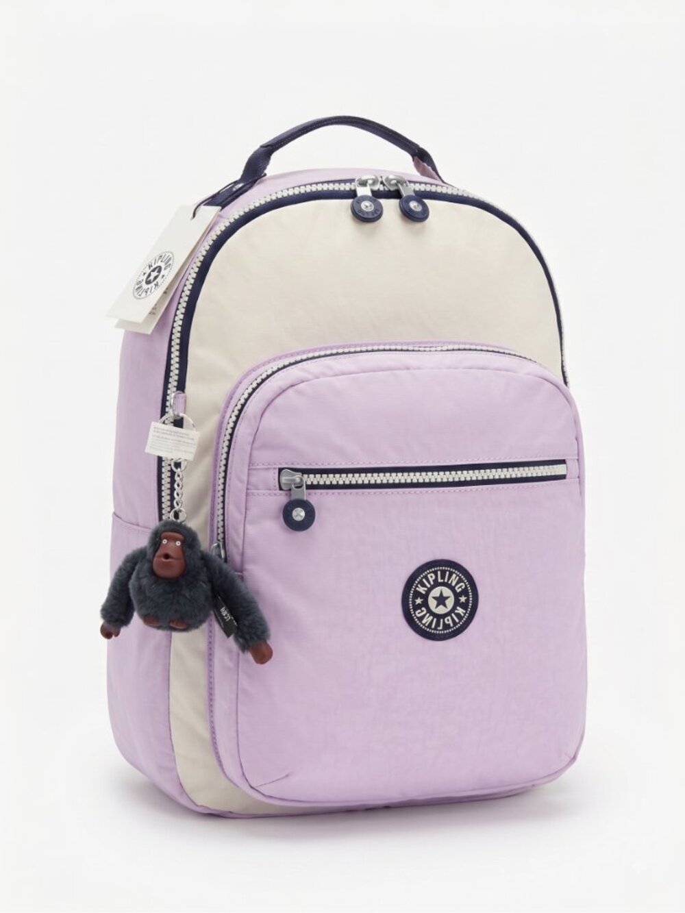 Kipling Seoul Women's Backpack 15" Laptop Travel Bag Gentle Lilac 27L NWT $144
